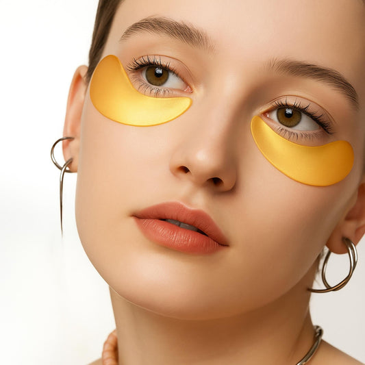 Patchs Dorés pour les Yeux – Éclat et Hydratation Intense